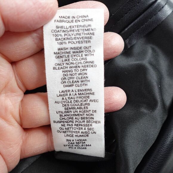 Avec Les Filles Women Skirt Small Black Buttery Soft Faux Leather A Line Y2K - Picture 5 of 8